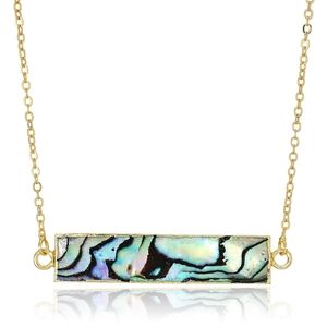 NEW Vero Style Tahiti Necklace 18K Gold-Plated with Natural Abalone Shell